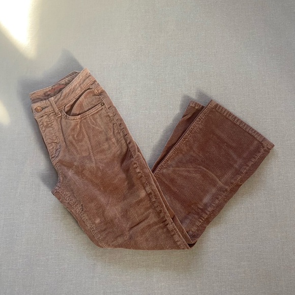 Anthropologie blush corduroy flare pants. - Picture 4 of 10